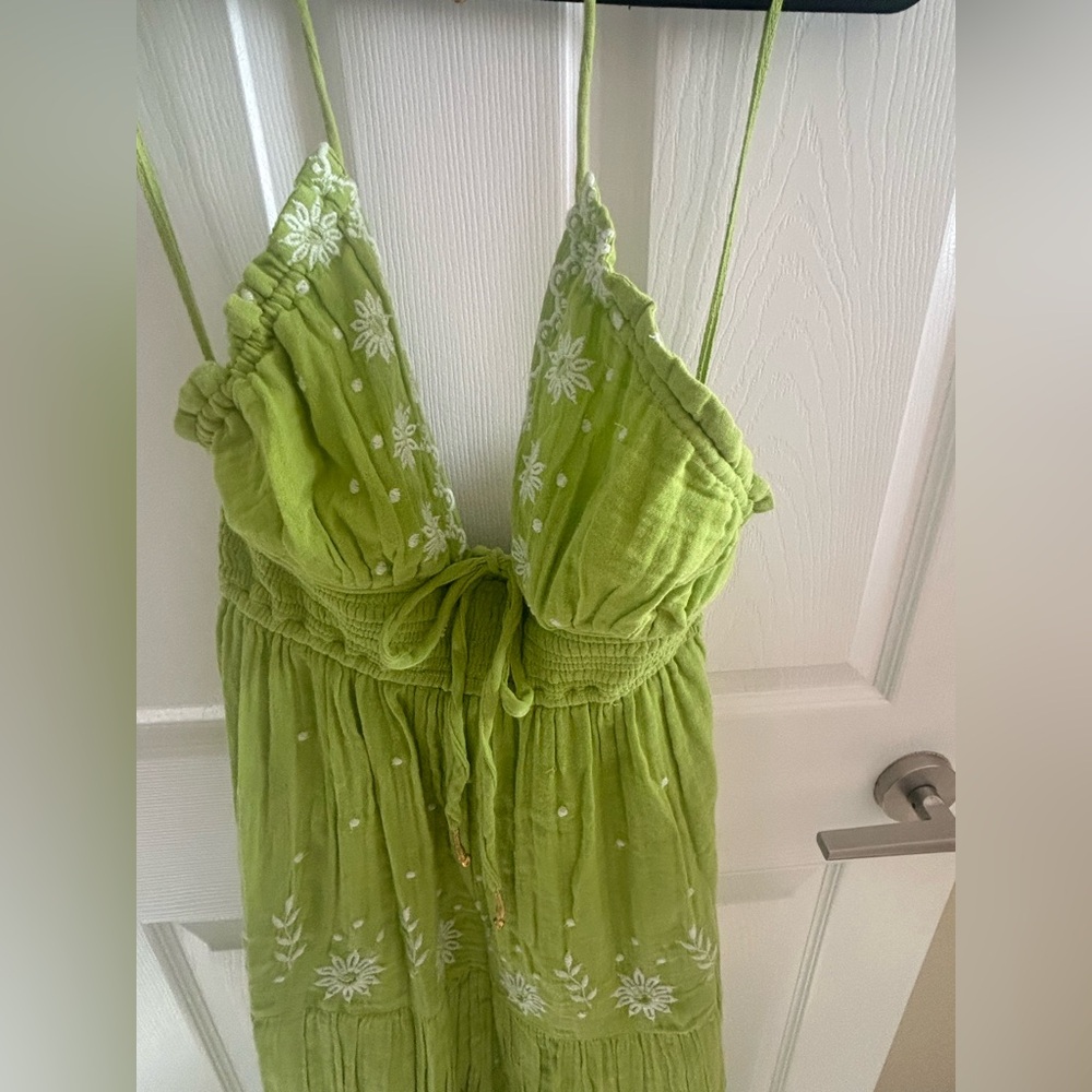 Free People Real Love Embroidered Maxi Dress  size medium - Picture 3 of 5